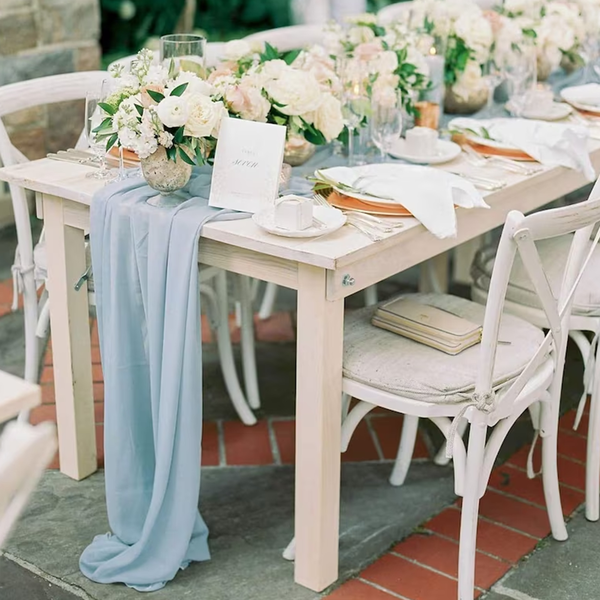 Floryme Dreamlike/Fascinating Chiffon Decorations - Table Runner