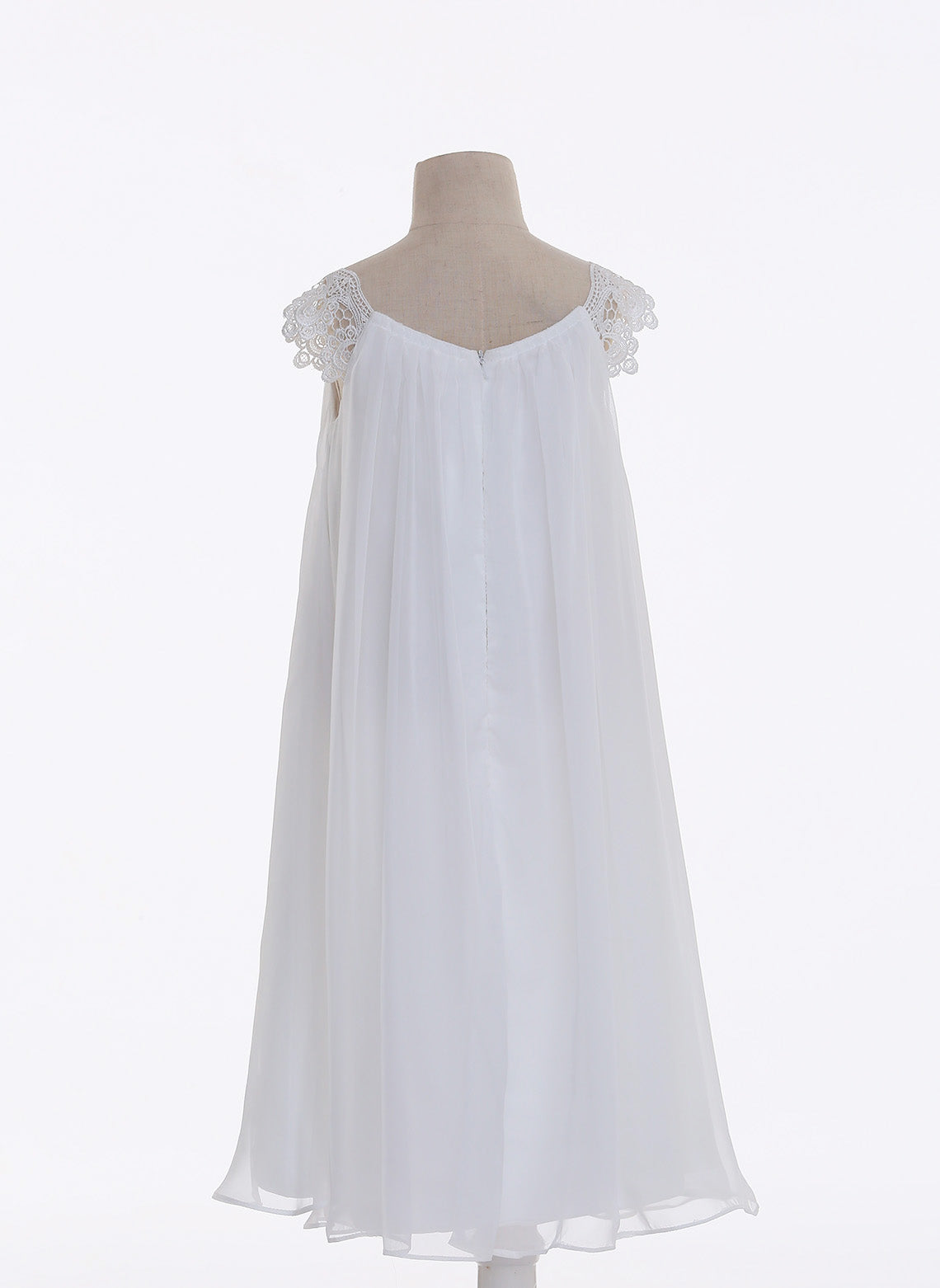 Floryme A-line Chiffon Tea-length Flower Girl Dress