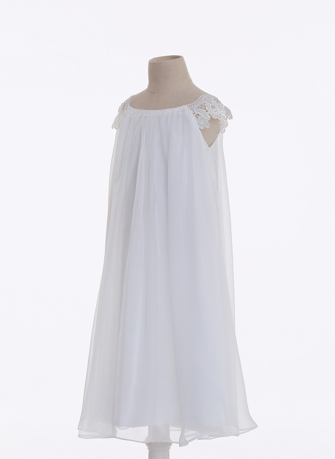Floryme A-line Chiffon Tea-length Flower Girl Dress