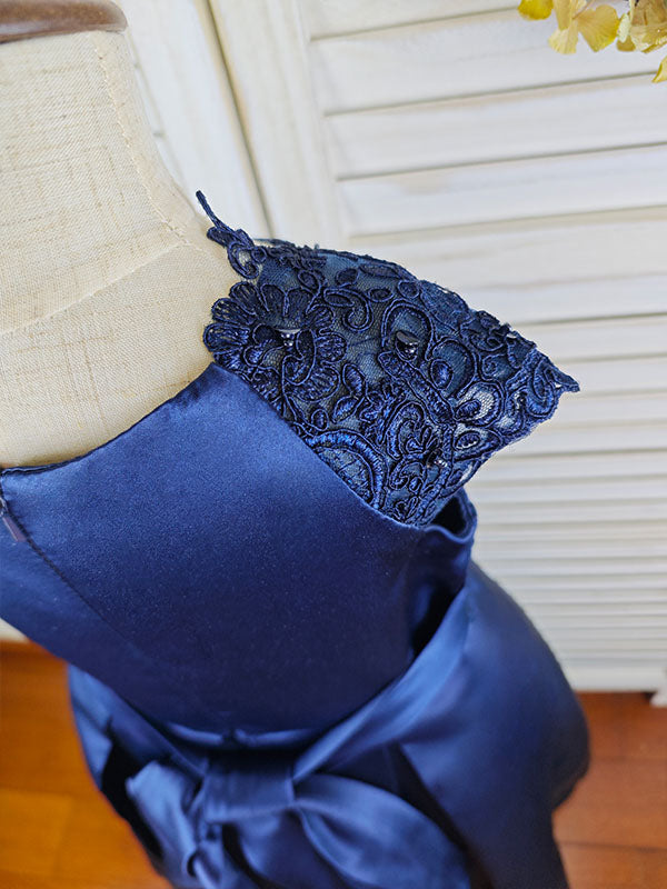 Floryme Ball-Gown/Princess Satin Floor-Length Flower Girl Dress