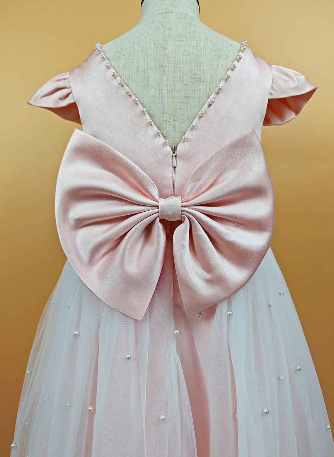 Floryme A-line Satin Tulle Floor-length Flower Girl Dress