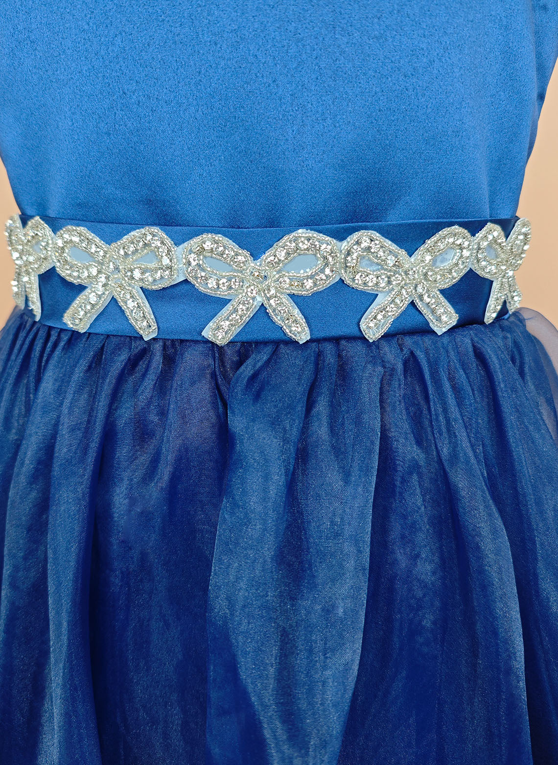 Floryme A-line Satin Organza Floor-Length Flower Girl Dress