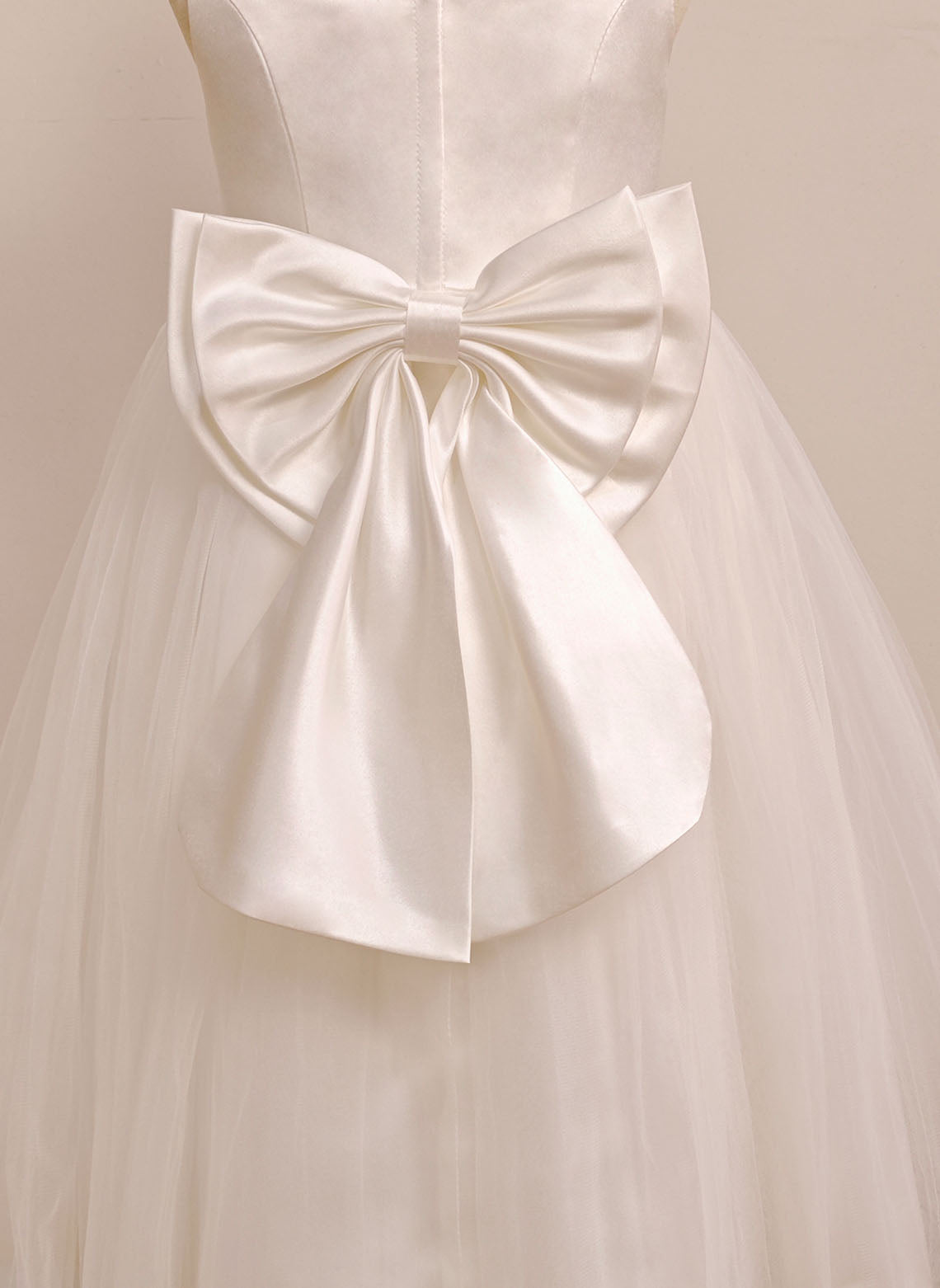 Floryme Ball-Gown/Princess Satin Tulle Tea-Length Flower Girl Dress