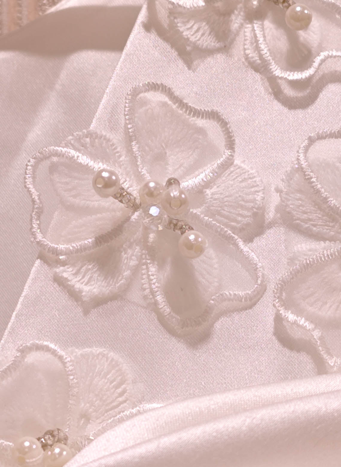 Floryme Ball-gown/Princess Scoop Neck Satin Tulle Floor-length Flower Girl Dress With Bow