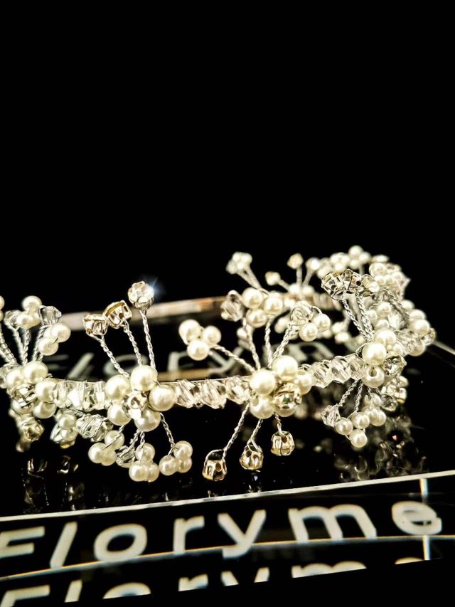 Floryme Flower Girl Headpiece Daily Wear/Wedding/Special Occasion Flower