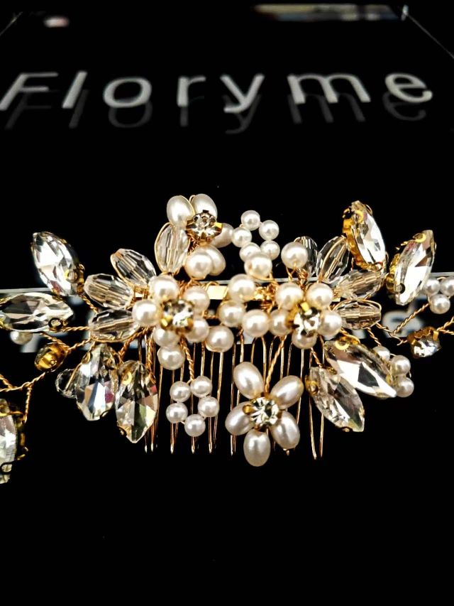 Floryme Flower Girl Headpiece Wedding/Special Occasion