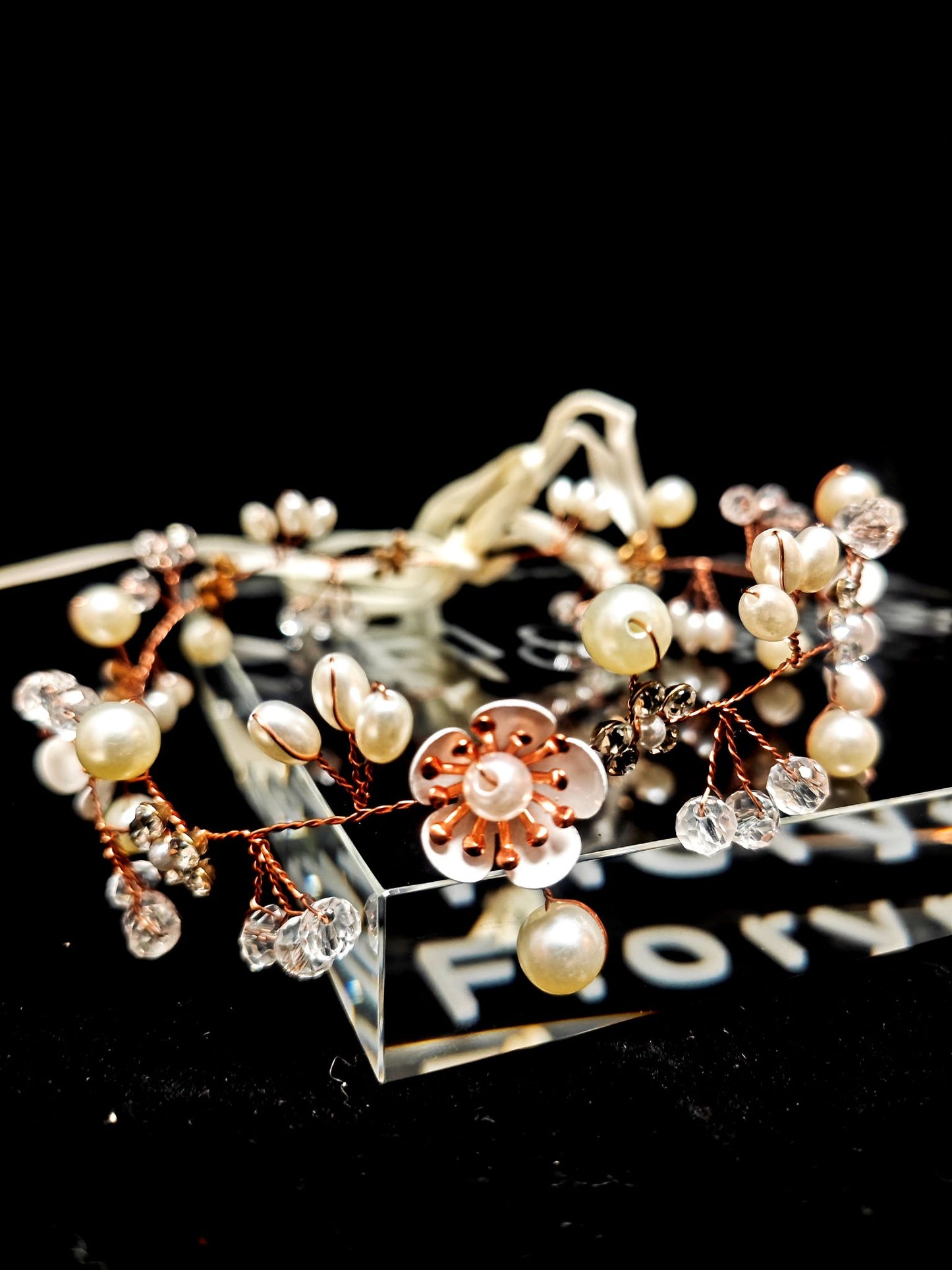 Floryme Flower Girl Alloy/Plastic Headpieces With Beading/Imitation Pearls (Sold in a single piece)