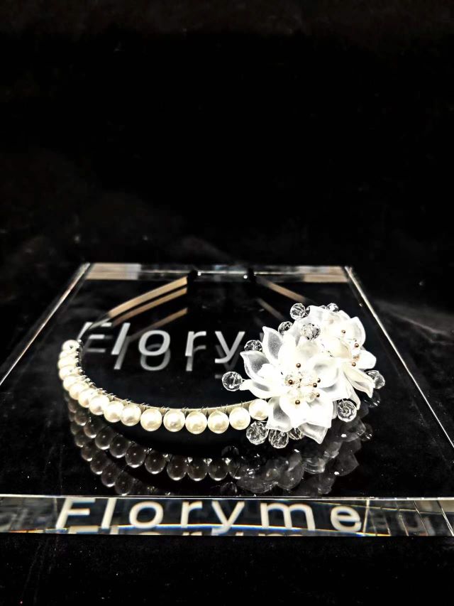 Floryme Flower Girl Accessories Alloy Headpieces With Imitation Pearls