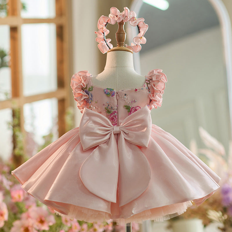 Floryme Princess Knee-length Baby Girl Birthday Dress