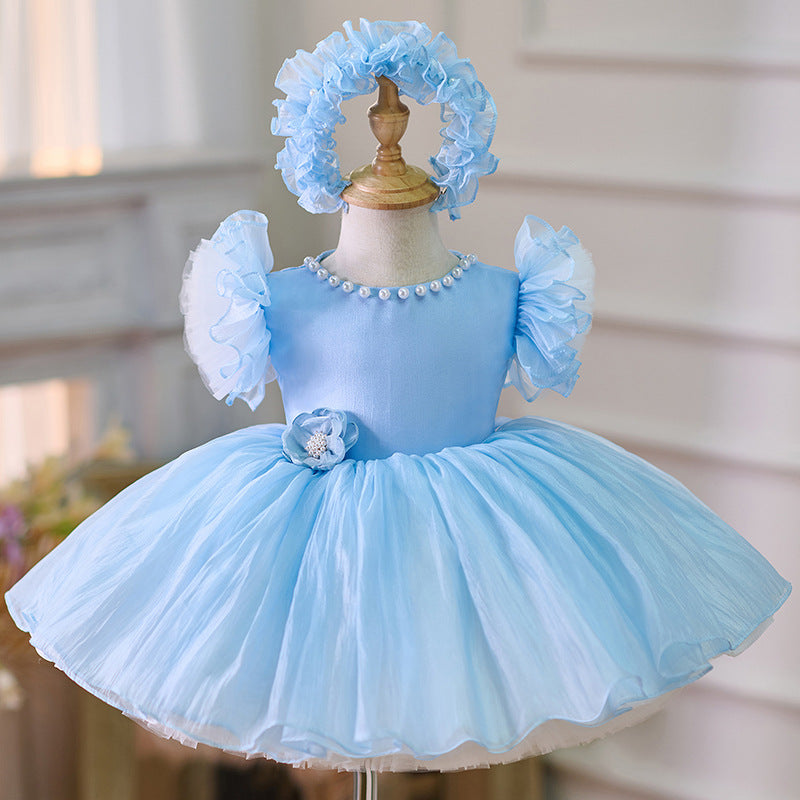 Floryme Princess Knee-length Baby Girl Birthday Dress