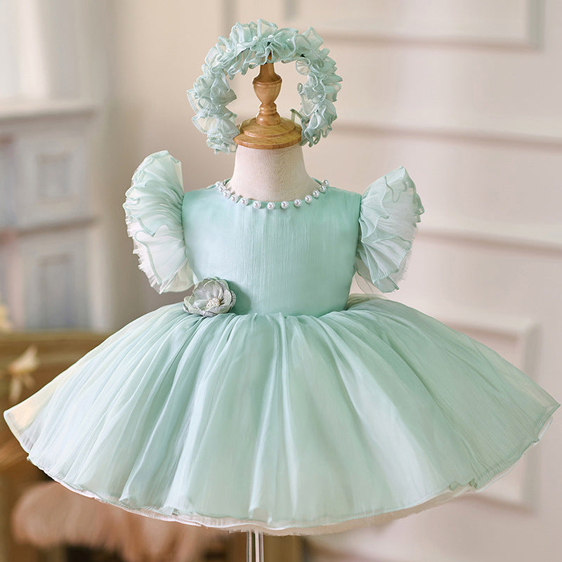 Floryme Princess Knee-length Baby Girl Birthday Dress