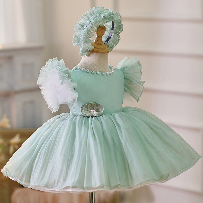 Floryme Princess Knee-length Baby Girl Birthday Dress
