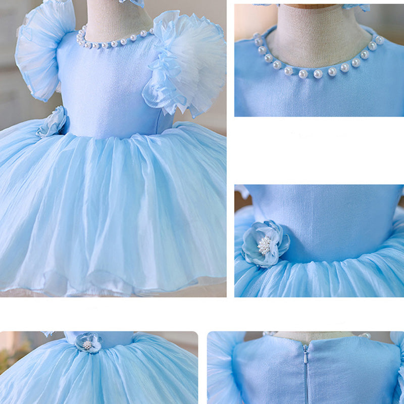 Floryme Princess Knee-length Baby Girl Birthday Dress