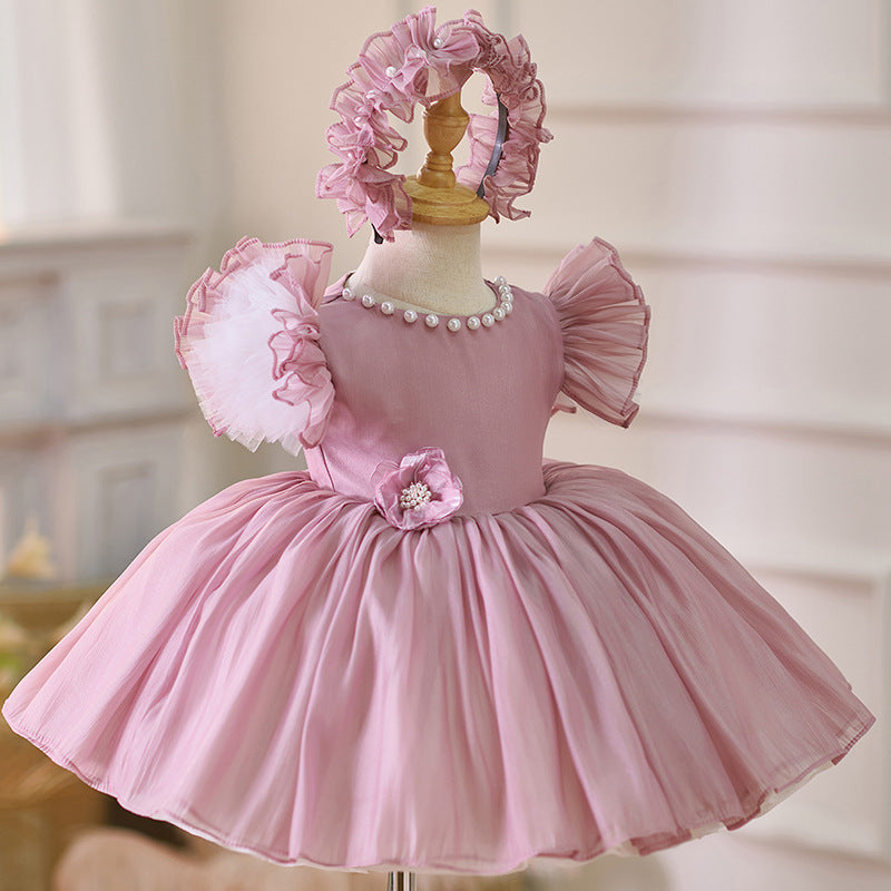 Floryme Princess Knee-length Baby Girl Birthday Dress