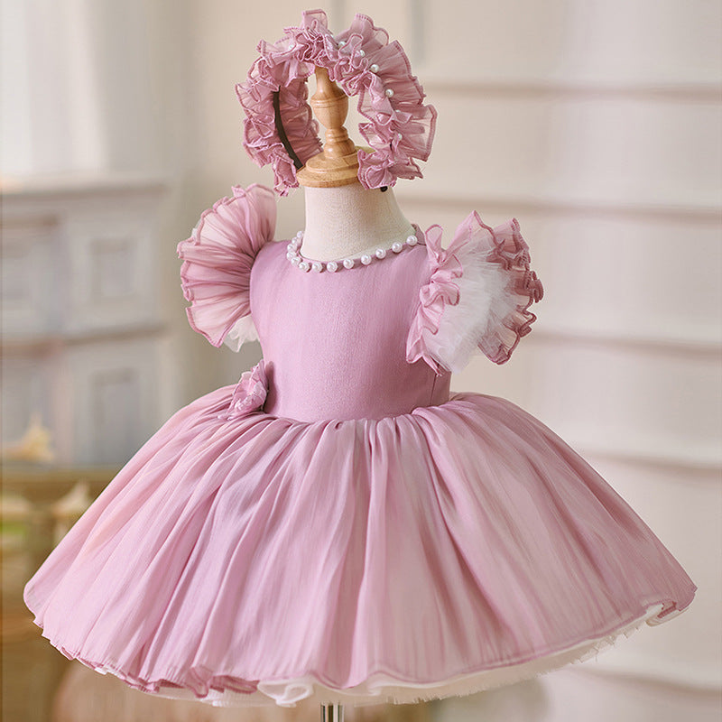 Floryme Princess Knee-length Baby Girl Birthday Dress