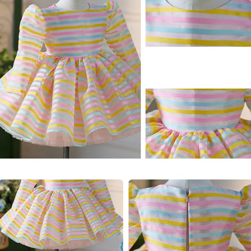 Floryme rincess Organza Knee-length Baby Girl Birthday Dress