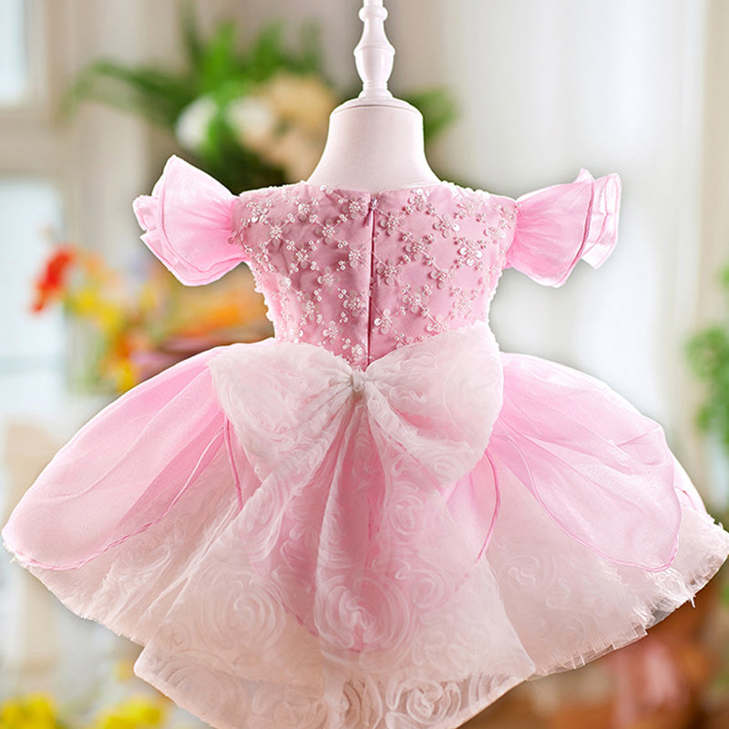 Floryme Princess Knee-length Baby Girl Birthday Dress