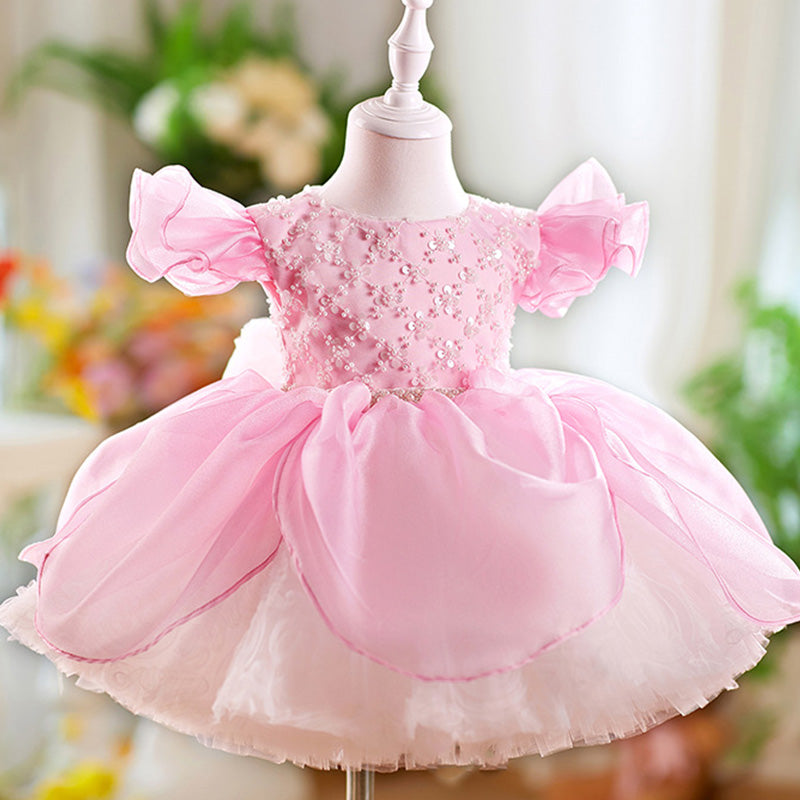 Floryme Princess Knee-length Baby Girl Birthday Dress