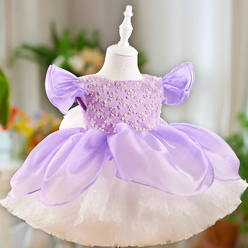 Floryme Princess Knee-length Baby Girl Birthday Dress