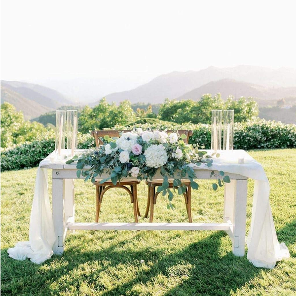 Floryme Dreamlike/Fascinating Chiffon Decorations - Table Runner