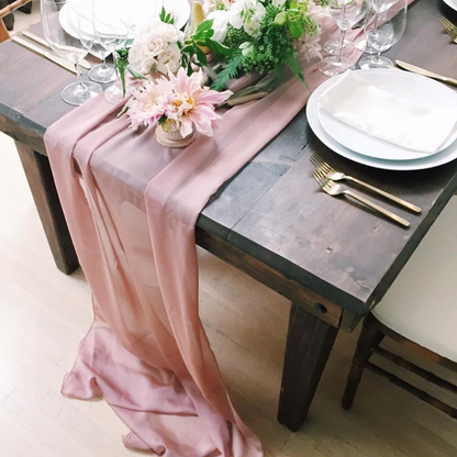 Floryme Dreamlike/Fascinating Chiffon Decorations - Table Runner