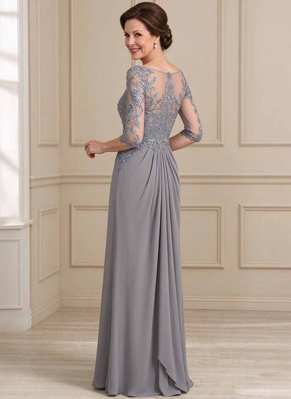 Floryme A-line Sequins Lace Mother of the Bride Dress