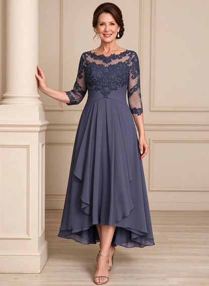 Floryme Stormy A-line Lace Mother of the Bride Dress