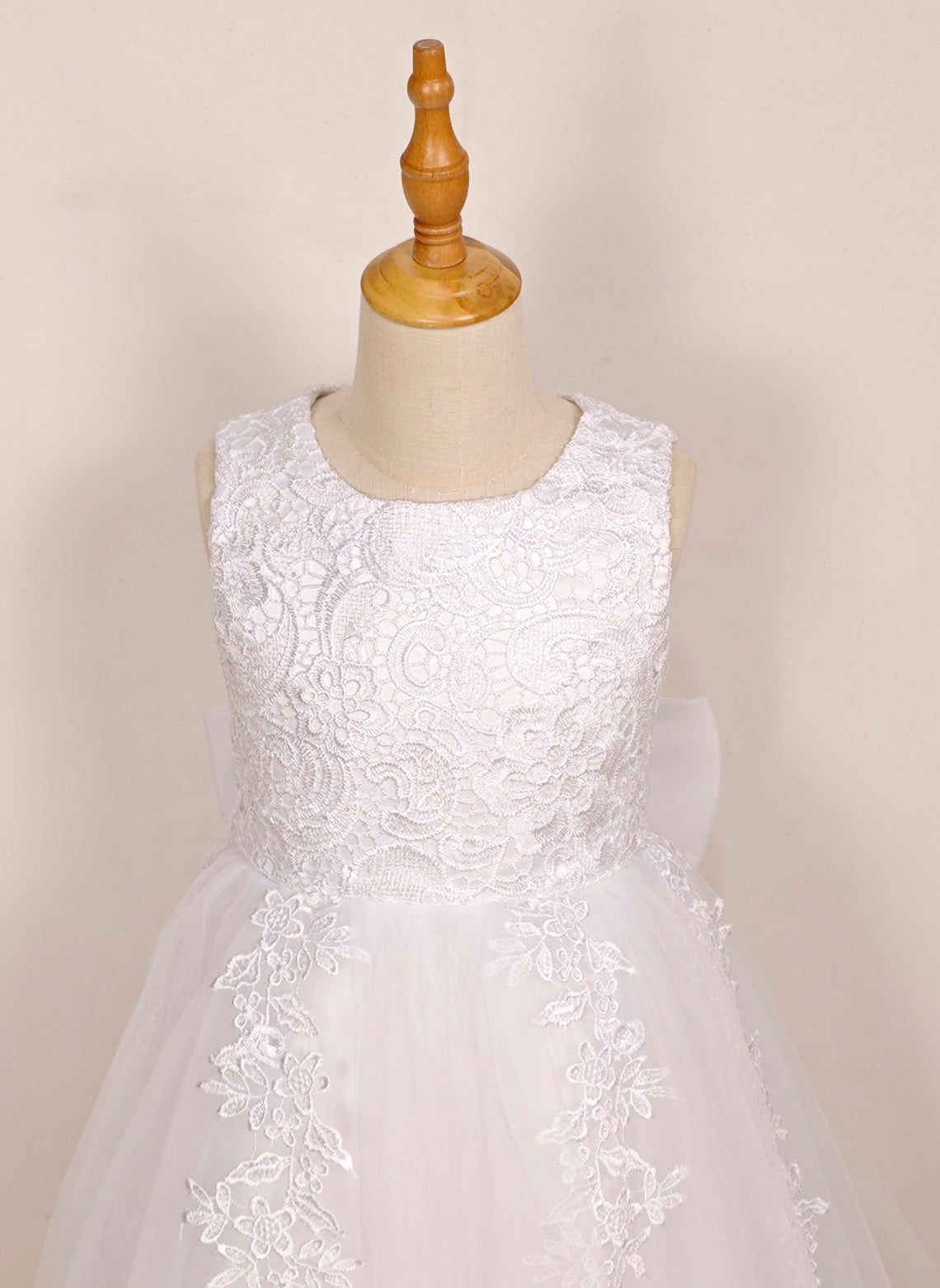 Floryme A-line Lace/Tulle Knee-Length Flower Girl's Dress