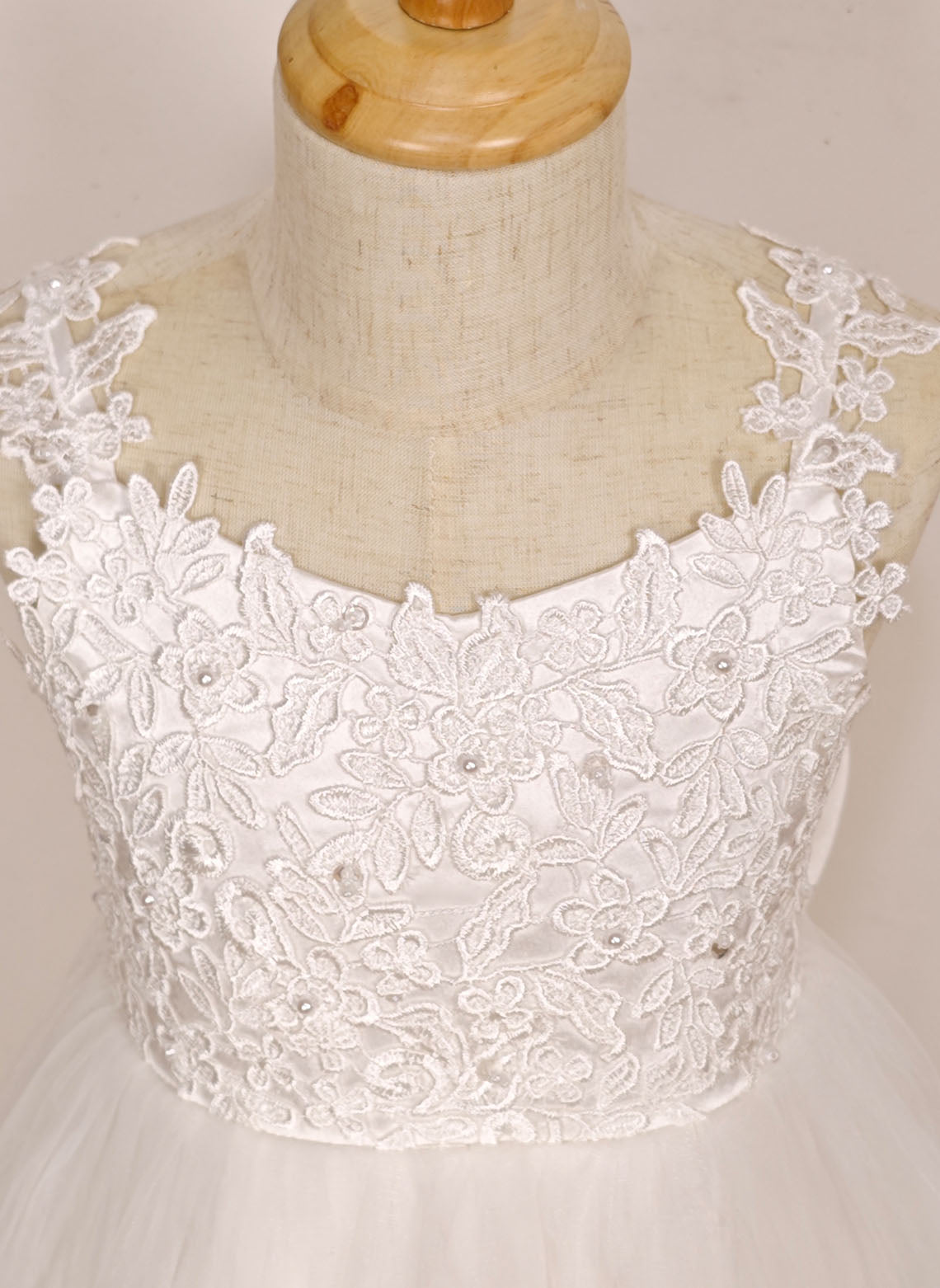 Floryme Ball-Gown/Princess Lace/Tulle Floor-Length Flower Girl Dress