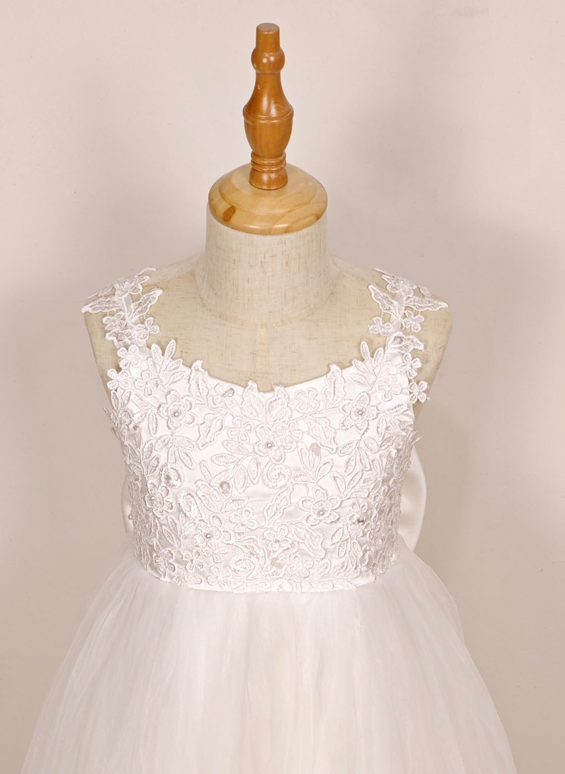 Floryme Ball-Gown/Princess Lace/Tulle Floor-Length Flower Girl Dress