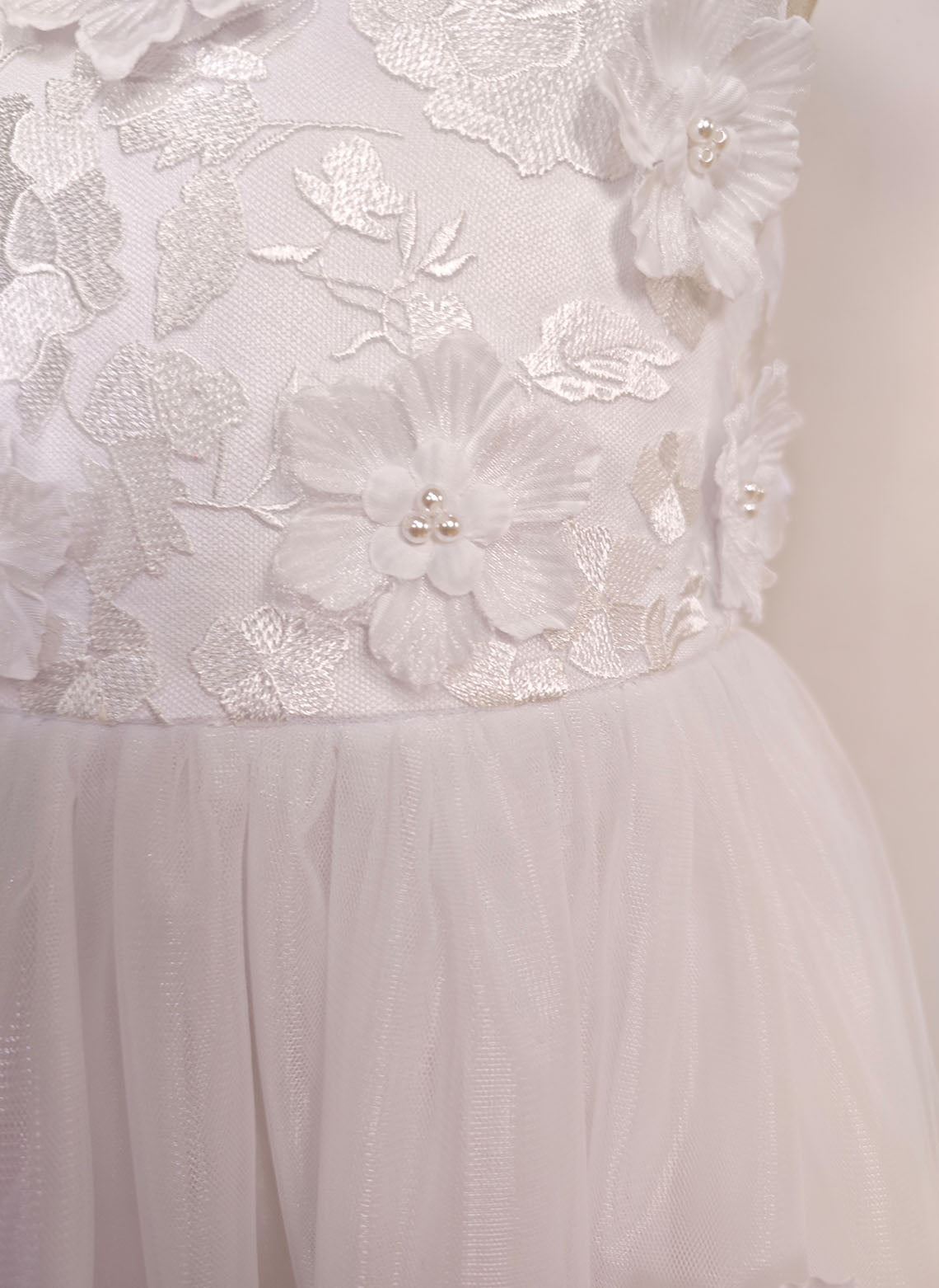 Floryme A-line Satin/Tulle Floor-Length Flower Girl Dress