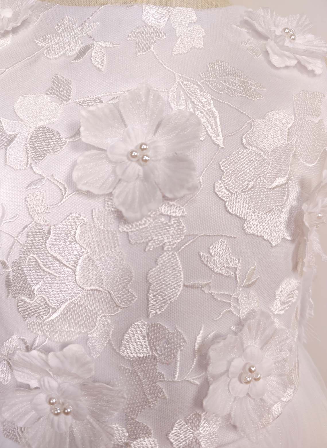 Floryme A-line Satin/Tulle Floor-Length Flower Girl Dress