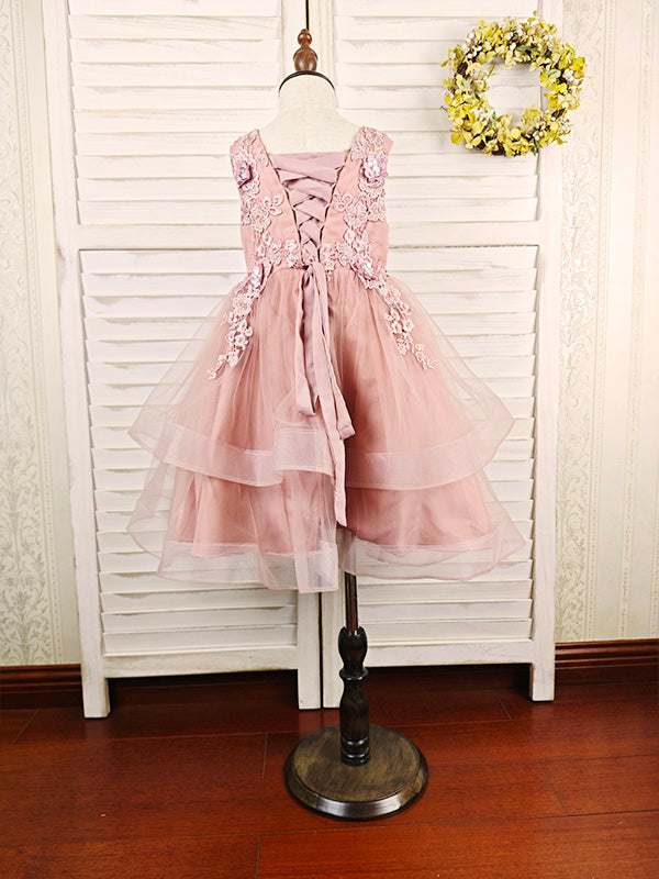 Floryme A-line Lace/Tulle Knee-Length Dress