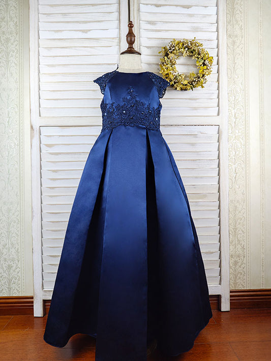 Floryme Ball-Gown/Princess Satin Floor-Length Dress