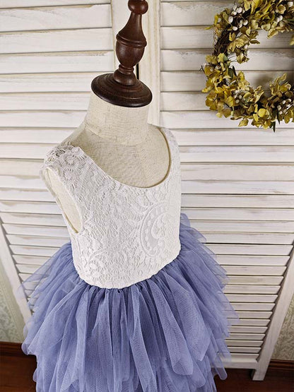 Floryme Ball-Gown/Princess Lace/Tulle Ankle-length Dress