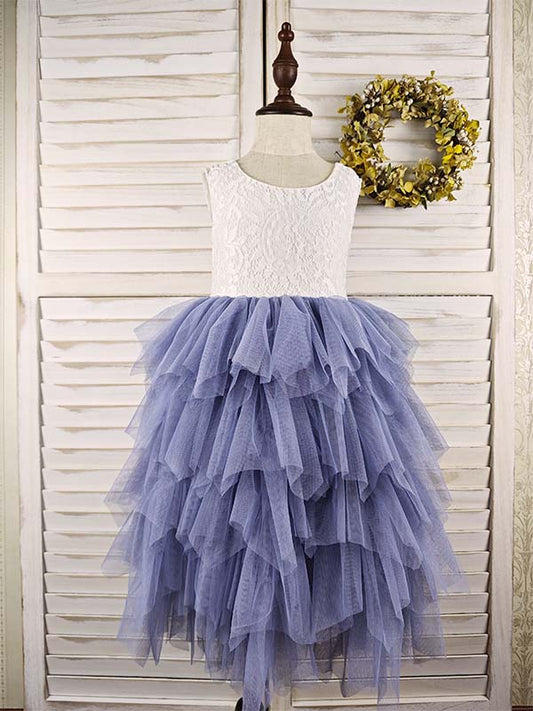 Floryme Ball-Gown/Princess Lace/Tulle Ankle-length Dress