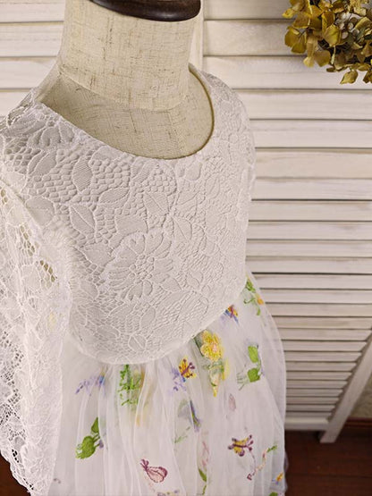 Floryme Ball-Gown/Princess Lace/Tulle Ankle-length Dress