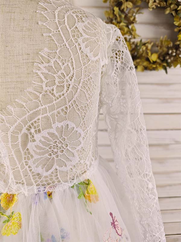 Floryme Ball-Gown/Princess Lace/Tulle Ankle-length Dress