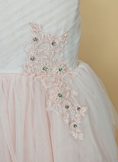 Floryme Ball-Gown/Princess Tulle/Satin Floor-Length Dress