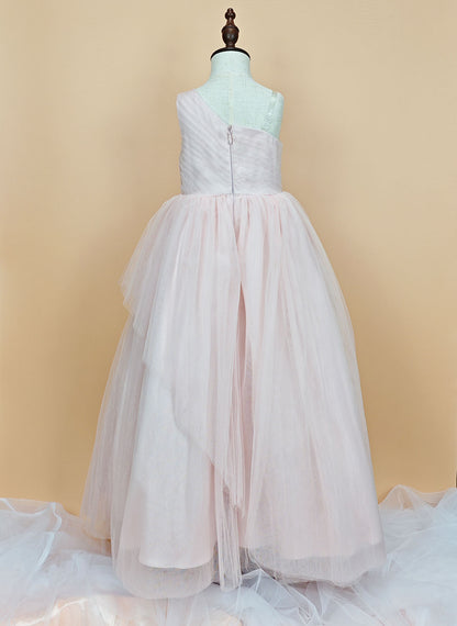 Floryme Ball-Gown/Princess Tulle/Satin Floor-Length Dress