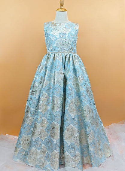 Floryme Ball-Gown/Princess Satin Floor-length Dress