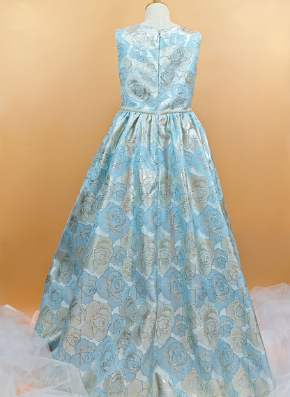 Floryme Ball-Gown/Princess Satin Floor-length Dress