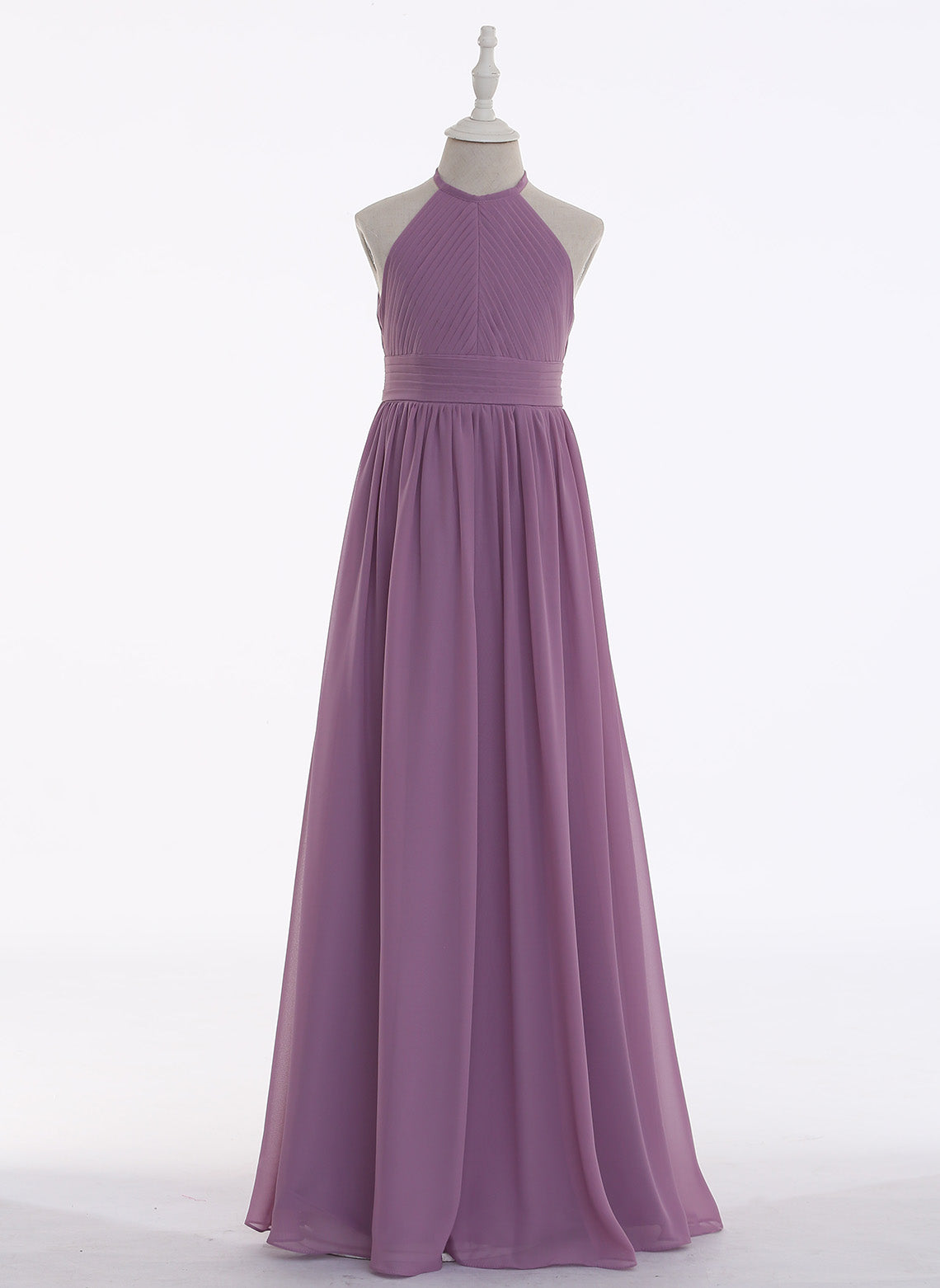 Floryme A-Line/Princess Chiffon Floor-Length Junior Bridesmaid Dress