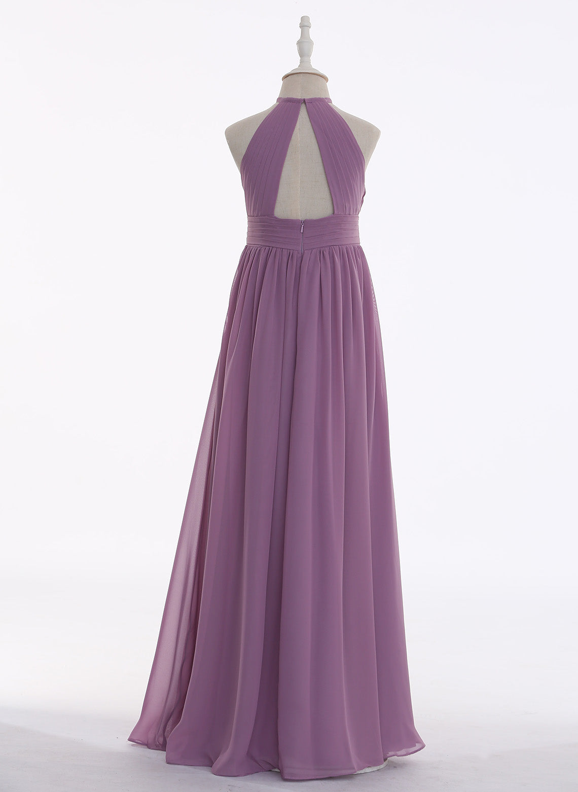 Floryme A-Line/Princess Chiffon Floor-Length Junior Bridesmaid Dress