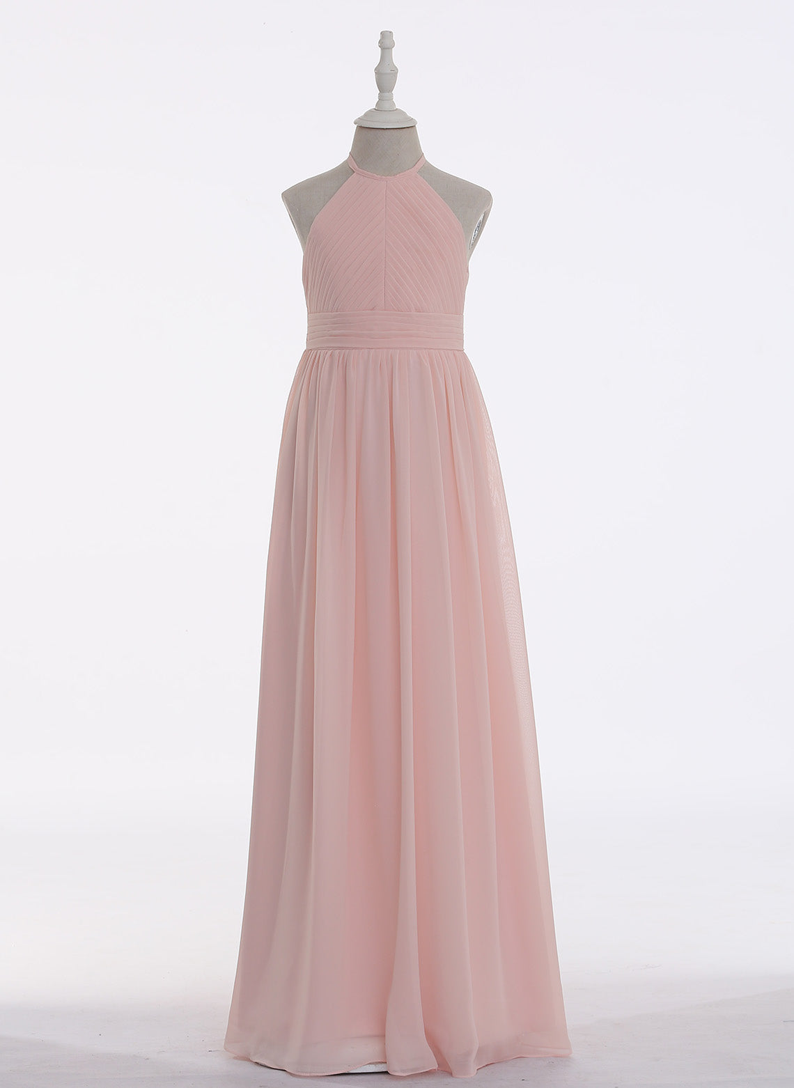 Floryme A-Line/Princess Chiffon Floor-Length Junior Bridesmaid Dress