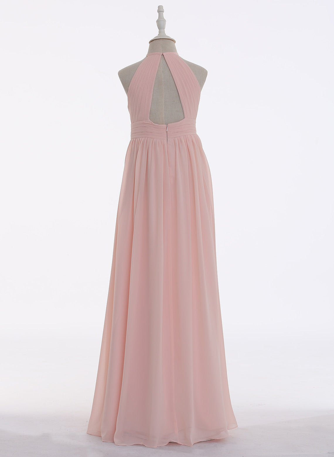 Floryme A-Line/Princess Chiffon Floor-Length Junior Bridesmaid Dress