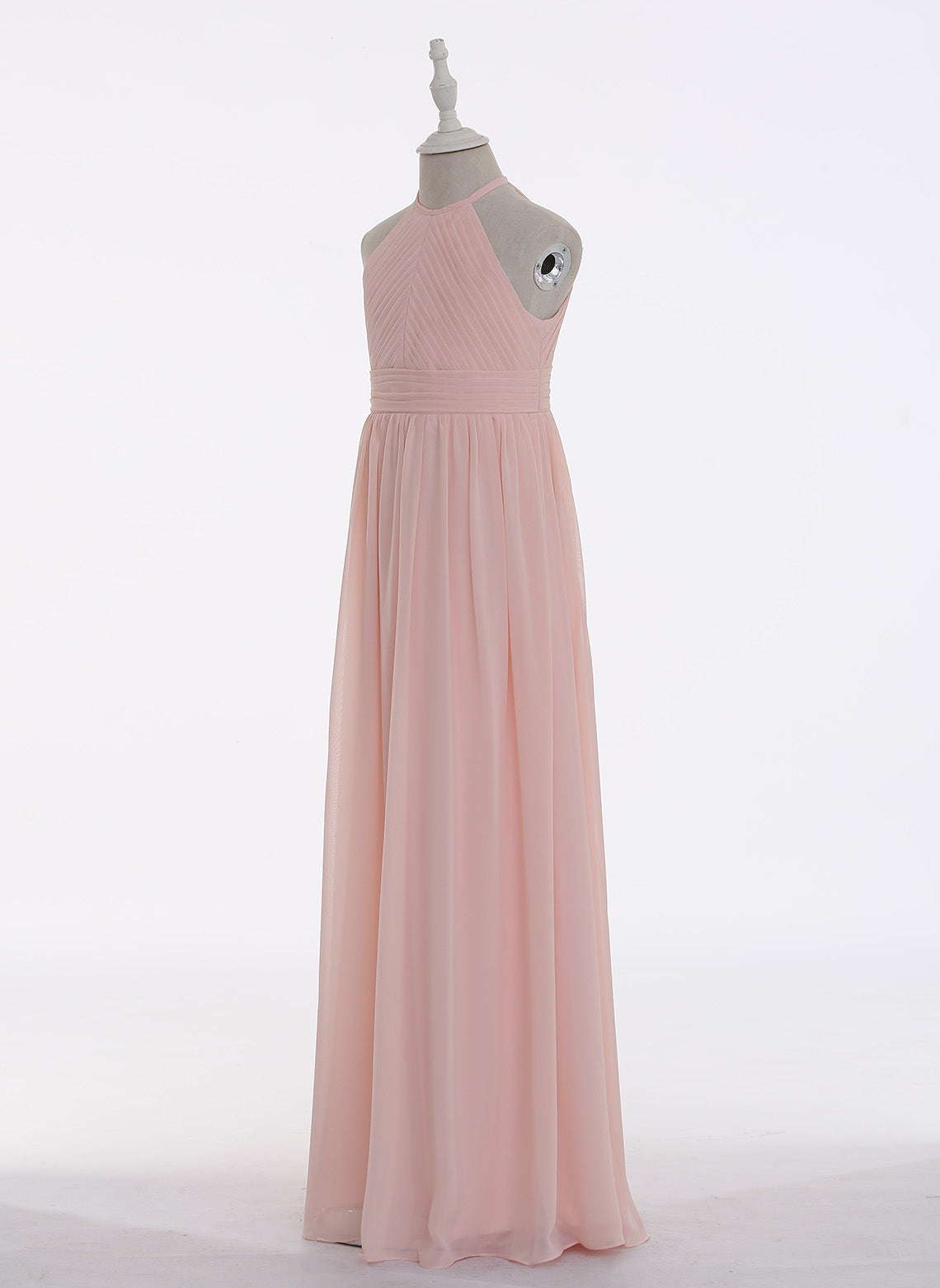 Floryme A-Line/Princess Chiffon Floor-Length Junior Bridesmaid Dress