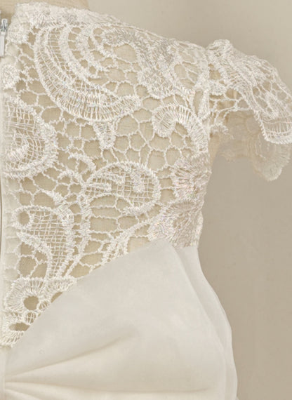 Floryme A-line Scoop Organza/Tulle/Lace Floor-length Flower Girl Dress With Bow