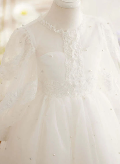 Floryme A-line Flower Girl Dress, First Communion & Formal Portrait Dress