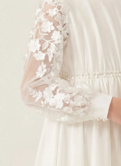 Floryme Lace Chiffon First Communion Dress